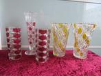 Zolderopruiming Vintage VAZEN 5 stuks GLAS, Antiek en Kunst, Antiek | Vazen, Ophalen of Verzenden