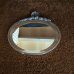 Antiek spiegeltje, Antiek en Kunst, Ophalen of Verzenden, Ovaal, Minder dan 50 cm, Minder dan 100 cm