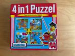 Sesamstraat 4-in-1 Puzzel, Ophalen of Verzenden, 10 tot 50 stukjes, Zo goed als nieuw, 2 tot 4 jaar