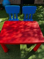 Ikea Mammut kinder tafel + 2 stoelen, Ophalen, Gebruikt, Tafel(s) en Stoel(en)