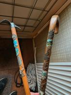 Vintage Wandelstok met Emblemen, Ophalen