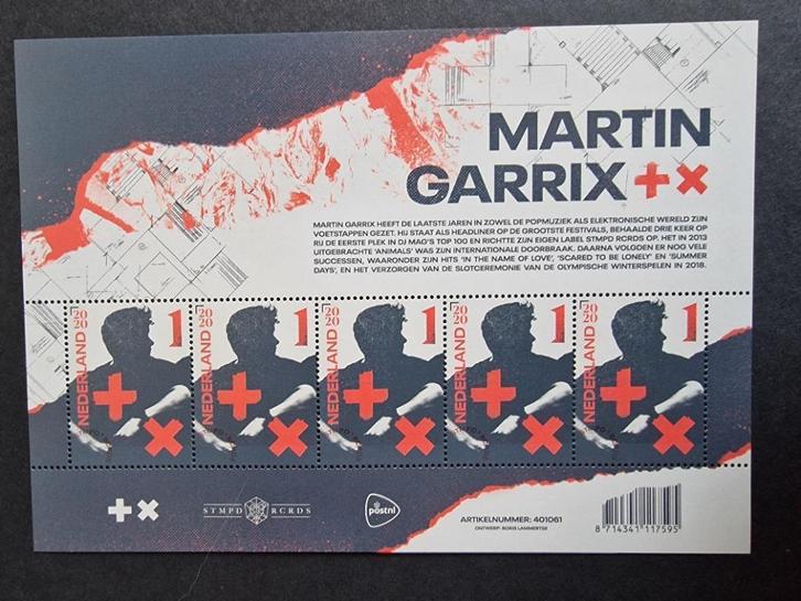 2020 Blok 3884 Martin Garrix. Postfris., Postzegels en Munten, Postzegels | Nederland, Postfris, Na 1940, Ophalen of Verzenden