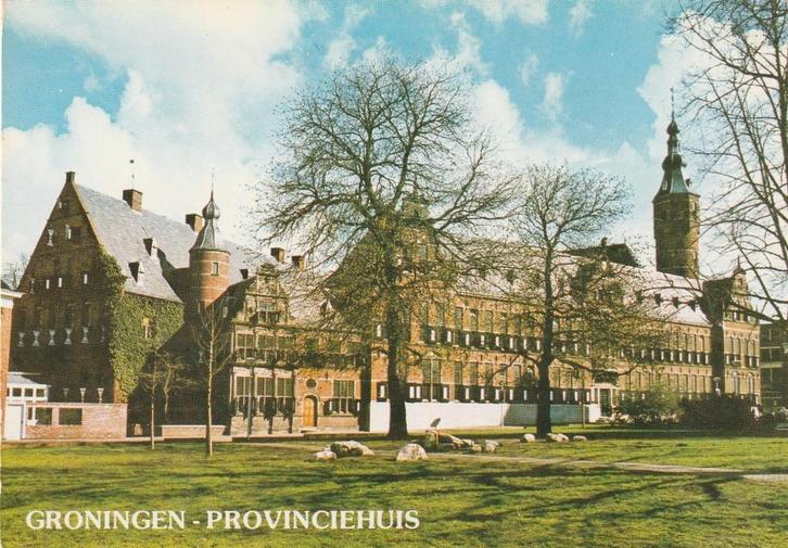 STAD GRONINGEN Provinciehuis, Verzamelen, Ansichtkaarten | Nederland, Gelopen, Groningen, 1960 tot 1980, Verzenden