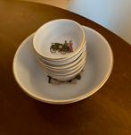 Flora keramiek Gouda Holland - London schalenset, Antiek en Kunst, Antiek | Servies compleet, Ophalen of Verzenden