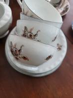 Vintage Theeservies met Bloemenmotief, Ophalen