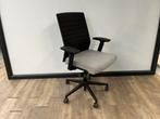 Bureaustoel luxe zwart stof grijs wolvilt, Ophalen, Ergonomisch, Grijs