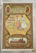 Fongers Rijwielen | Art Nouveau Vintage Fiets Poster Affiche, Verzamelen, Verzenden, Nieuw, Rechthoekig Staand