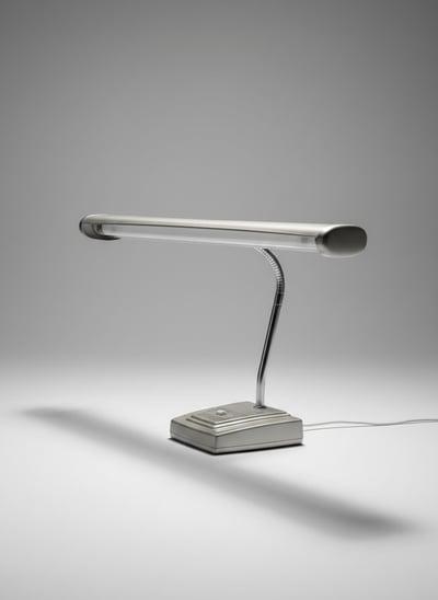 Bureaulamp "Glamor" Vintage, Huis en Inrichting, Lampen | Tafellampen, Gebruikt, Minder dan 50 cm, Metaal, Ophalen of Verzenden