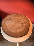 Houten blad/dienblad- Uniek Boomstam Design, Ophalen of Verzenden, Gebruikt, Rond, Hout