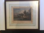 Amsterdam, Schreierstoren, staalgravure, 1870., Verzenden
