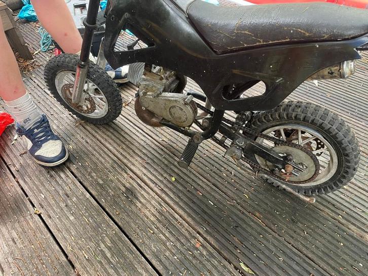 50cc pitbike voor de knutselaar, Fietsen en Brommers, Minibikes, Midibikes en Pitbikes, Gebruikt, Pitbike, Ophalen of Verzenden