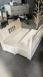 Kinderzitbank 2 stuks wit met opbergruimte, Kinderen en Baby's, Minder dan 50 cm, Ophalen, Minder dan 90 cm, 100 cm of meer