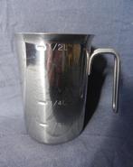 Melkkan / melkopschuimer RVS 0,5 liter. jaren 80. Nieuwstaat, Ophalen of Verzenden, Nieuw