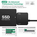 USB 3.0/C naar SATA Adapter 2,5" en ook voor 3,5" Hard DISK, Nieuw, SSD-Laptop-Tablet-etc., Desktop, Extern