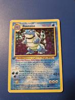 Blastoise 1st Edition - Base Set Pokémonkaart, Ophalen of Verzenden, Gebruikt, Losse kaart