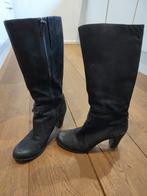 Ecco leren hoge laarzen - Zwart, maat 40, Ophalen, Zwart, Gedragen, Hoge laarzen