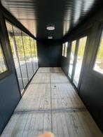 tuinhuis - container met glaspui, isolatie, klapdeur, ramen, Tuin en Terras, Tuinhuizen, Ophalen, 200 tot 400 cm, 250 tot 500 cm
