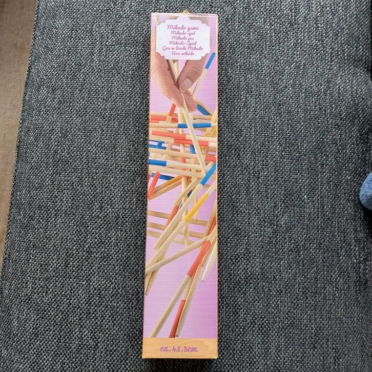 Groot formaat Mikado Spel - Klassiek Behendigheidsspel, Hobby en Vrije tijd, Gezelschapsspellen | Bordspellen, Gebruikt, Een of twee spelers