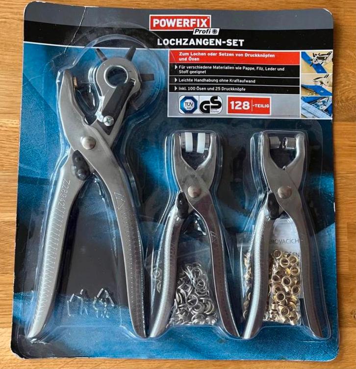 POWERFIX Gatentangenset in originele verpakking nieuw, Hobby en Vrije tijd, Knutselen, Nieuw, Materiaal, Ophalen of Verzenden