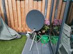 Satellietschotel op statief met duo LNB en antennekabel, Audio, Tv en Foto, Schotelantennes, Ophalen, Zo goed als nieuw, (Schotel)antenne