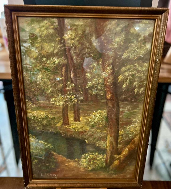 Prachtig schilderij L. lang, Antiek en Kunst, Kunst | Schilderijen | Klassiek, Ophalen of Verzenden
