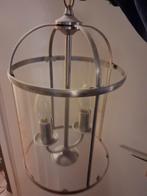 Mooie Hanglamp met Glazen Kap, Gebruikt, Klassiek, Ophalen of Verzenden, Glas