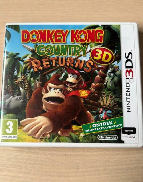 Donkey Kong Country Returns 3D – Nintendo 3DS, Spelcomputers en Games, Games | Nintendo 2DS en 3DS, Zo goed als nieuw, Avontuur en Actie