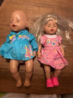 2 Baby Born poppen + Eetstoel + kinderwagen, Ophalen, Gebruikt, Babypop