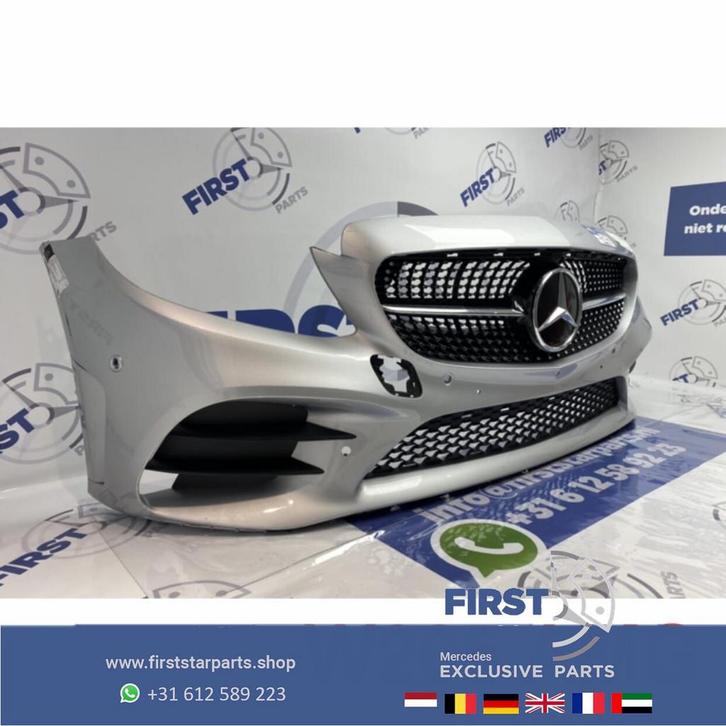 W205 COMPLETE C43 AMG FACELIFT VOORBUMPER ZILVERGRIJS 2020 o, Auto-onderdelen, Carrosserie en Plaatwerk, Bumper, Mercedes-Benz