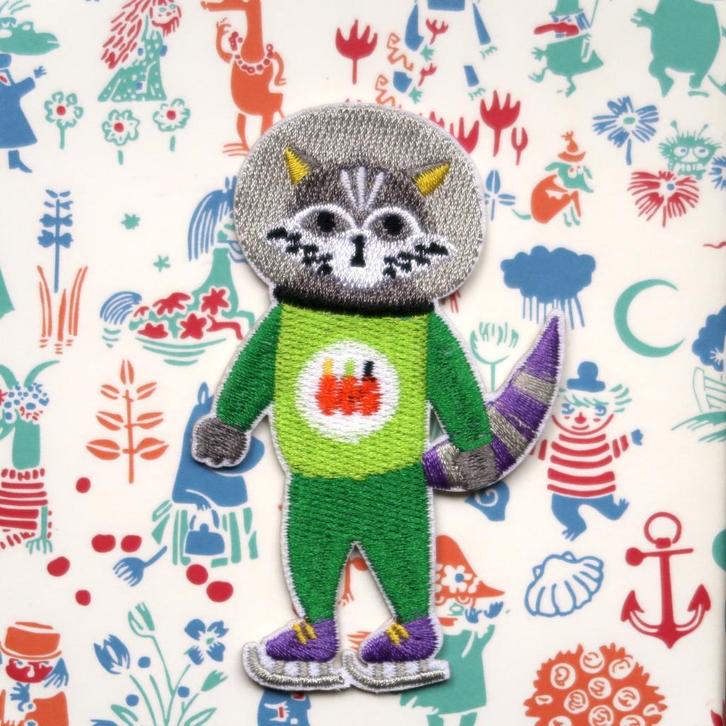 Kat Astronaut sticker patch badge embleem applicatie, Hobby en Vrije tijd, Kledingapplicaties en Hotfix, Nieuw, Overige applicaties