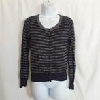 Leuk donkerblauw zilver gestreept vestje. Mt S. Merk Mer du, Kleding | Dames, Blauw, ., Ophalen of Verzenden, Zo goed als nieuw