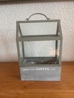 Leuke betonnen potje met glazen dakje, Ophalen, Zo goed als nieuw