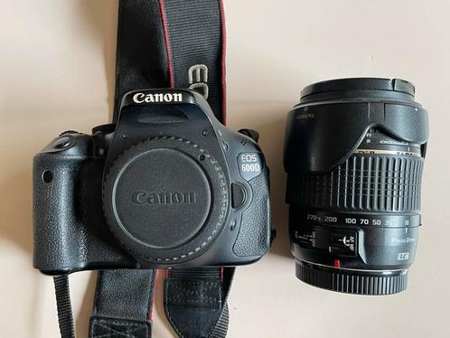 Canon 600D + Tamron 18-270mm lens, Audio, Tv en Foto, Fotocamera's Digitaal, Verzenden