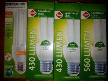 Spaarlampen nieuw 4 stuks beschikbaar voor biedingen