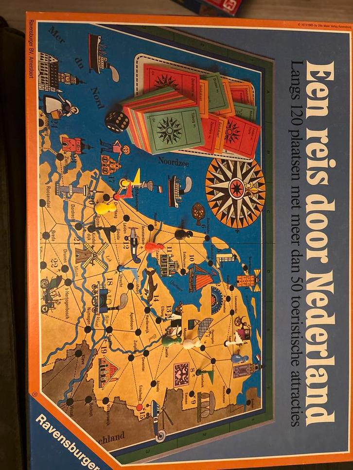 Een Reis door Nederland - Ravensburger Bordspel, Hobby en Vrije tijd, Gezelschapsspellen | Bordspellen, Gebruikt, Ophalen