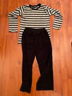Badstof pyjama maat 140/146, Ophalen of Verzenden, Zo goed als nieuw, Meisje, Nacht- of Onderkleding