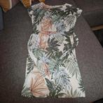 Zomerjurk met bladerenprint, Ophalen of Verzenden, Zo goed als nieuw, Knielengte, Maat 36 (S)