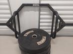 Forse 25kg trap bar met 80kg aan bumper plates/gewichten, Ophalen, Gebruikt