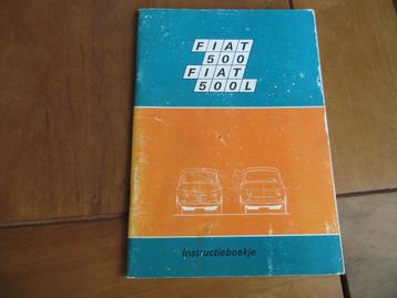 Instructieboek Fiat 500, 500 L 1972 beschikbaar voor biedingen