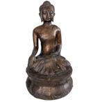 Antieke Thaise bronzen Boeddha in Shan-stijl