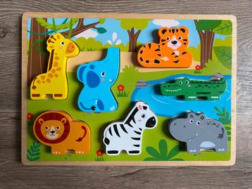 Houten dieren puzzel beschikbaar voor biedingen