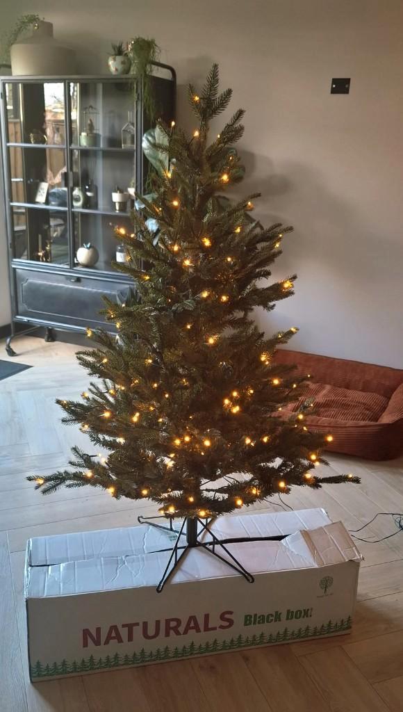 Black Box Frasier Kunstkerstboom met LED verlichting H120 cm, Diversen, Kerst, Zo goed als nieuw, Ophalen of Verzenden