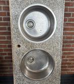 Aanrecht blad 204x60 natuursteen, Ophalen, Overige kleuren, Zo goed als nieuw, 200 cm of meer