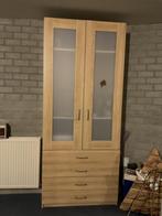 Gebruikte vitrine kast, Huis en Inrichting, Kasten | Vitrinekasten, Ophalen of Verzenden, Gebruikt