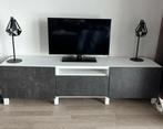 Besta Ikea televisiekast wit/ grijs, 150 tot 200 cm, Minder dan 100 cm, 25 tot 50 cm, Zo goed als nieuw