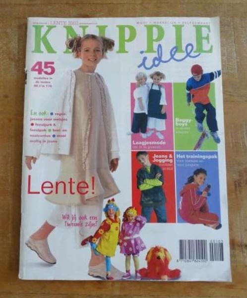 Knippie Idee nummer 1 Lente 2003 maat 86 t/m 176, Hobby en Vrije tijd, Kledingpatronen, Zo goed als nieuw, Kind, Knippie, Verzenden