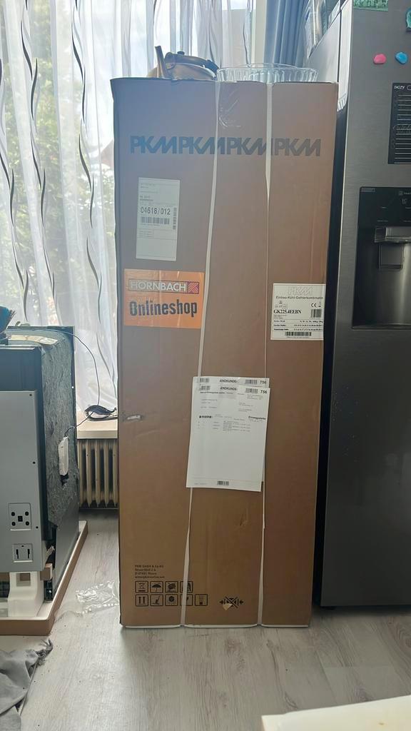 Koel- vriescombinatie (NIEUW in doos) van hornbach, Witgoed en Apparatuur, Koelkasten en IJskasten, Nieuw, Met vriesvak, 200 liter of meer