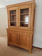 Eikenhouten buffetkast, 2-delig, Huis en Inrichting, Kasten | Buffetkasten, Ophalen, Gebruikt, 200 cm of meer, Eikenhout