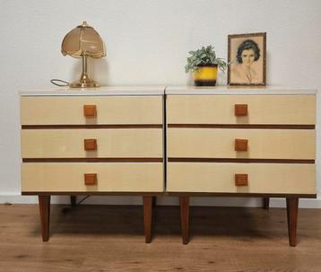Vintage 3K Möbel ladekastjes set jaren '60 beschikbaar voor biedingen