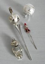 Antieke kerstboompiek, kerstbal, kerstman-steker en beertje, Diversen, Kerst, Ophalen of Verzenden, Zo goed als nieuw